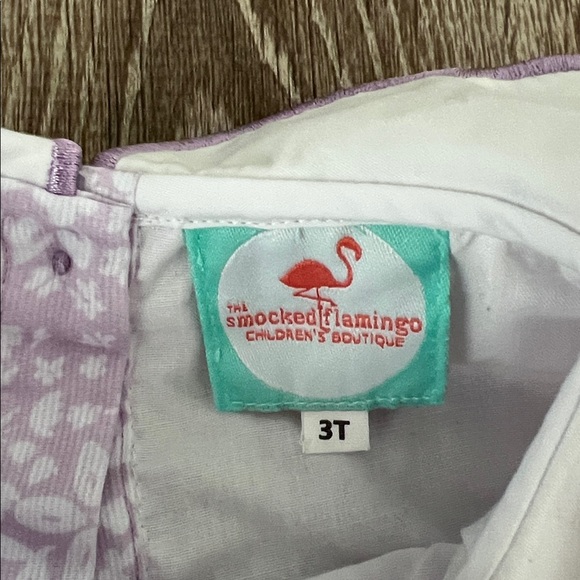 The Smocked Flamingo Spring Easter Bunny Dress size 3T - Picture 3 of 5